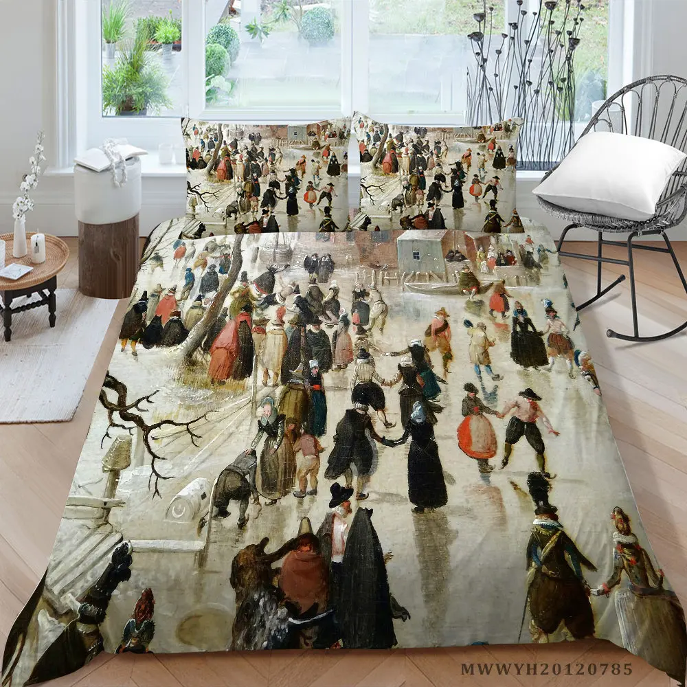 Pastoral Life Printing Bedding Set Double Lifelike 3D Duvet Cover Twin Full King Queen Single Retro Style Bed Set European
Pastoral Life Printing Bedding Set Double Lifelike 3D Duvet Cover Twin Full King Queen Single Retro Style Bed Set European
