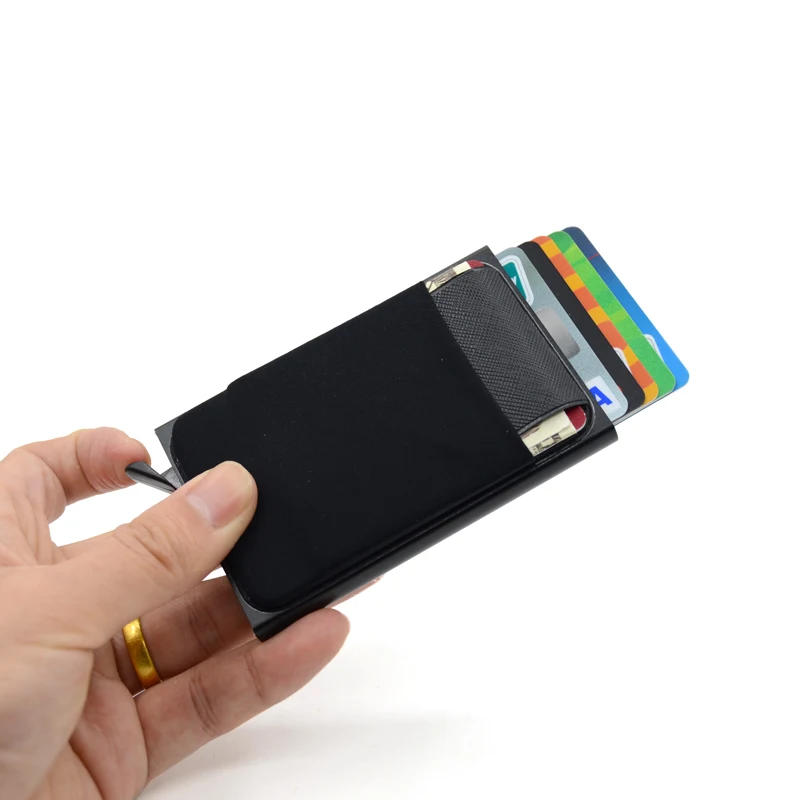 Metal Card Holder Wallet Thin Pop-out Slim Aluminum RFID Wallet Elasticity Back Pouch ID Credit Card Holder Travel ID Cardholder
Metal Card Holder Wallet Thin Pop-out Slim Aluminum RFID Wallet Elasticity Back Pouch ID Credit Card Holder Travel ID Cardholder
