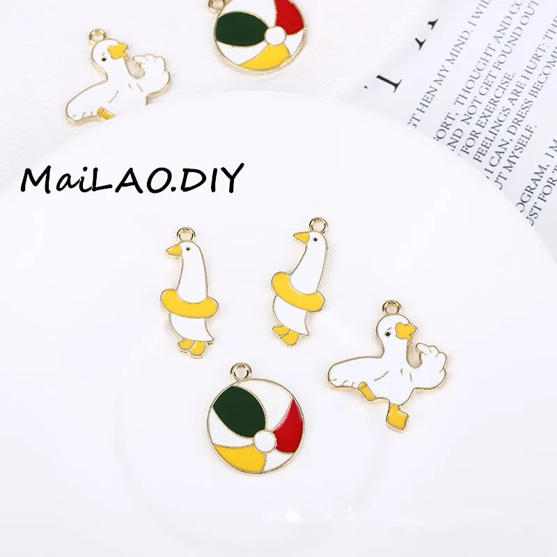 10pcs Cute Duck Play ball Game Enamel Charms Handmade Craft Metal Charms Earring DIY Bracelet Charms for Jewelry Making
10pcs Cute Duck Play ball Game Enamel Charms Handmade Craft Metal Charms Earring DIY Bracelet Charms for Jewelry Making