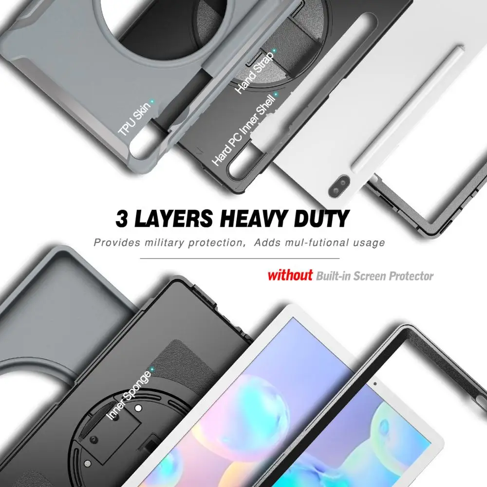 3-слойный сверхмощный детский Подарочный чехол для планшета Samsung Galaxy S6 10 5 T860