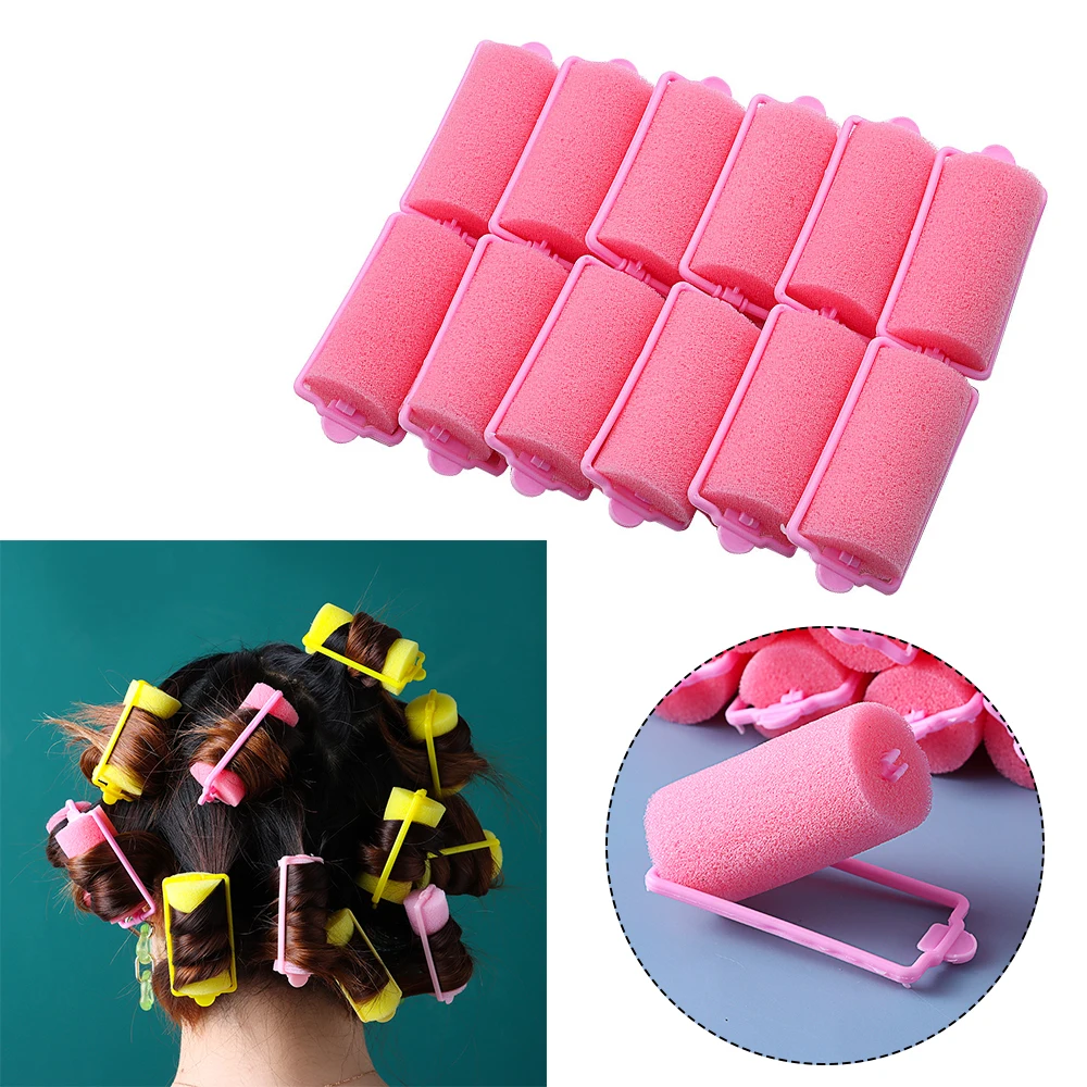 12Pcs 2/3CM Sponge Foam Rollers Hair Curler Sleeping Hair Styling Tools DIY Pink/Yellow Curling Easy Tool DIY Hair Accessories
12Pcs 2/3CM Sponge Foam Rollers Hair Curler Sleeping Hair Styling Tools DIY Pink/Yellow Curling Easy Tool DIY Hair Accessories