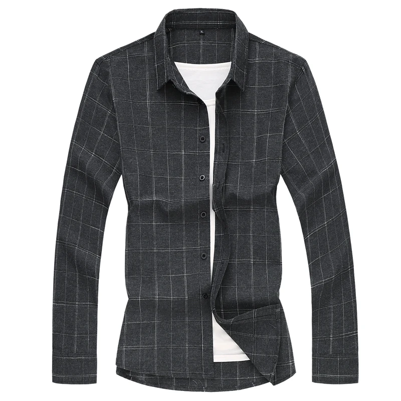 spring autumn new men's shirt long-sleeved plaid shirt men's business casual shirt fashion plaid black gray plus size 6XL 7XL
spring autumn new men's shirt long-sleeved plaid shirt men's business casual shirt fashion plaid black gray plus size 6XL 7XL