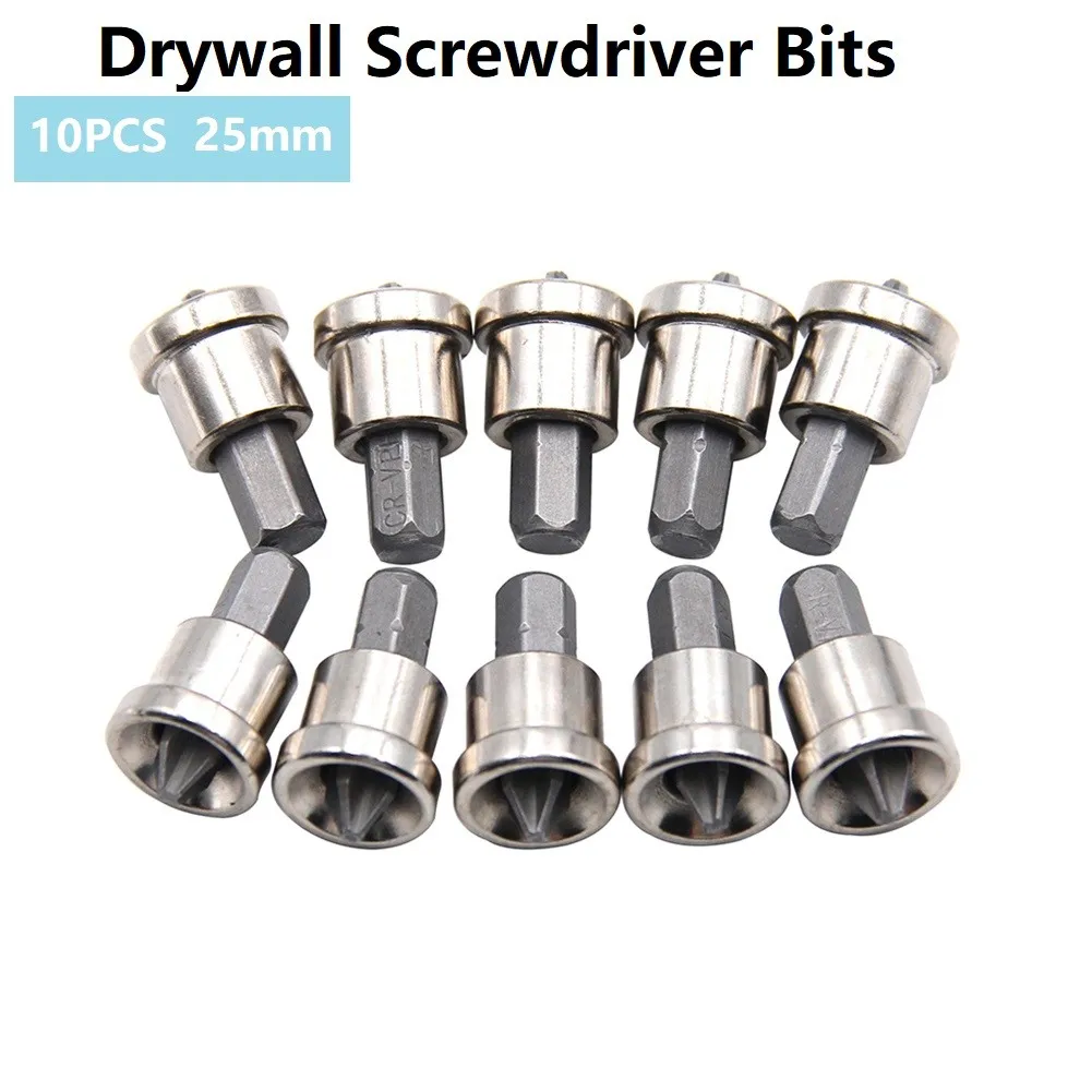 10pcs 25mm Drywall Screwdriver Bits Drywall Screwdriver Bits Screws Woodworking Gypsum Short Depth Stop Hex Shank High Quality
10pcs 25mm Drywall Screwdriver Bits Drywall Screwdriver Bits Screws Woodworking Gypsum Short Depth Stop Hex Shank High Quality