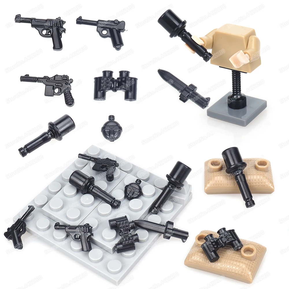 Military Assembly Shank Hand Bomb Building Block Moc WW2 Figures Weapons Equipment Kettle Gun Set Model Child Christmas Gift Toy
Military Assembly Shank Hand Bomb Building Block Moc WW2 Figures Weapons Equipment Kettle Gun Set Model Child Christmas Gift Toy