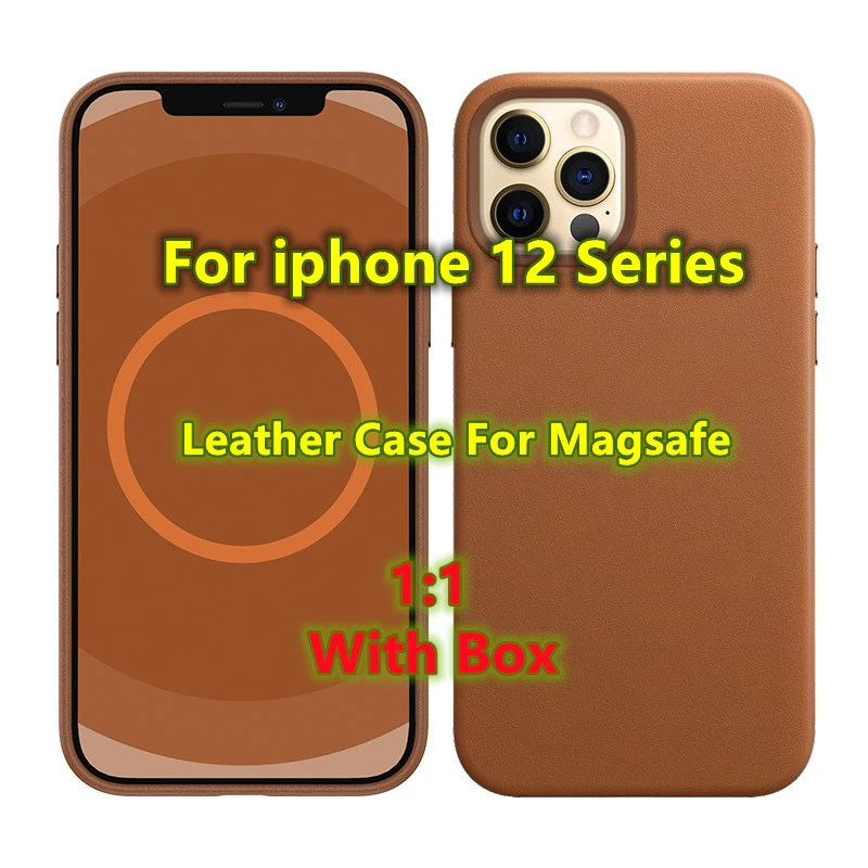 1pcs 1:1 Magsafe genuine leather Case With Animation For iphone12 Mini Pro Max MagSafe Wireless Charging Case Origianl Box
1pcs 1:1 Magsafe genuine leather Case With Animation For iphone12 Mini Pro Max MagSafe Wireless Charging Case Origianl Box