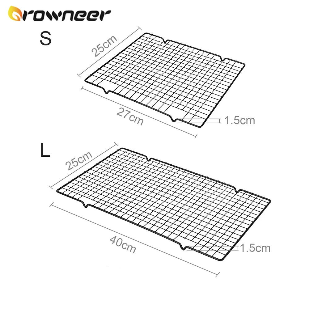 2 Sizes NonStick Thicken Cake Cooling Rack Carbon Steel Wire Holder Shelf Net Biscuit Pastry Cookie Pie Bread Cake Baking Tray
2 Sizes NonStick Thicken Cake Cooling Rack Carbon Steel Wire Holder Shelf Net Biscuit Pastry Cookie Pie Bread Cake Baking Tray