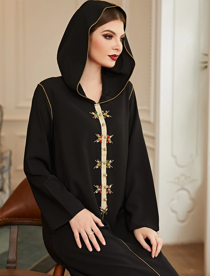 Eid Mubarak Kaftan Dress Muslim Fashion Abayas for Women Dubai Abaya Turkey Caftan Islam Clothing Evening Dresses Djellaba Femme
Eid Mubarak Kaftan Dress Muslim Fashion Abayas for Women Dubai Abaya Turkey Caftan Islam Clothing Evening Dresses Djellaba Femme