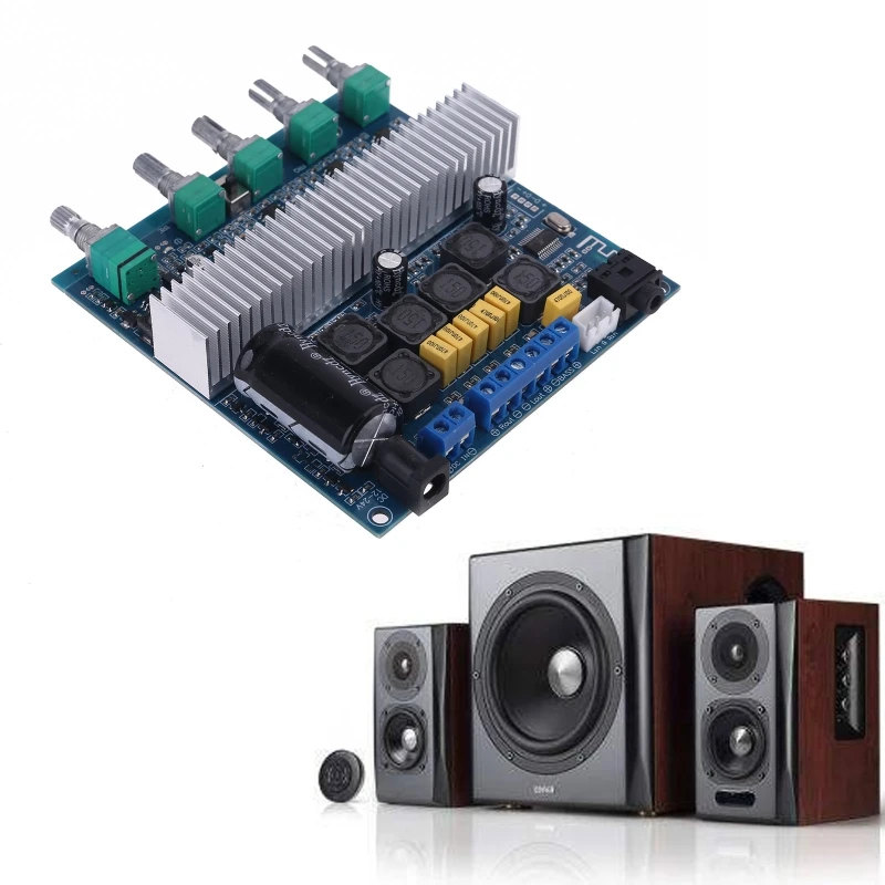 DC12V-24V 2.1 Bluetooth 5.0 High Power Digital Subwoofer Power Amplifier Board Support 50W+50W+100W Three-channel Output
DC12V-24V 2.1 Bluetooth 5.0 High Power Digital Subwoofer Power Amplifier Board Support 50W+50W+100W Three-channel Output
