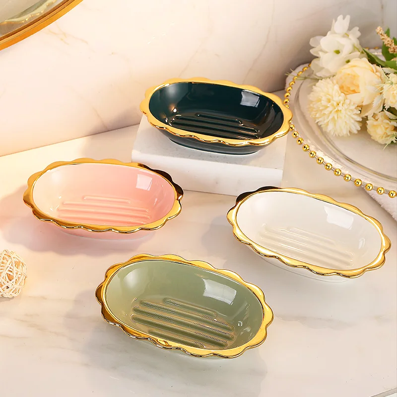 Light Luxury Ceramic Soap Box Household Personalized Soap Liquid Storage Bathroom Soap Dish Drain Rack Home Bathroom Decorations
Light Luxury Ceramic Soap Box Household Personalized Soap Liquid Storage Bathroom Soap Dish Drain Rack Home Bathroom Decorations