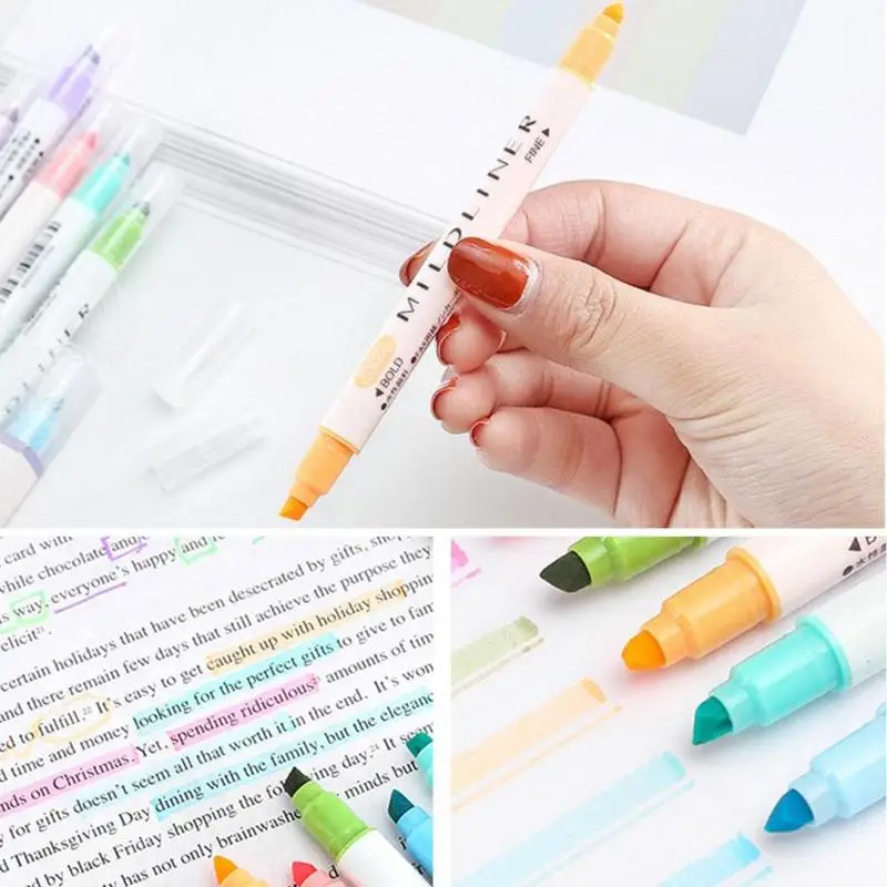 12 Colors/Box Double-head Highlighter Set Handbook Diary Mark Decoration Pen Note Color Light Fineliner Pen Stationery D5N0
12 Colors/Box Double-head Highlighter Set Handbook Diary Mark Decoration Pen Note Color Light Fineliner Pen Stationery D5N0