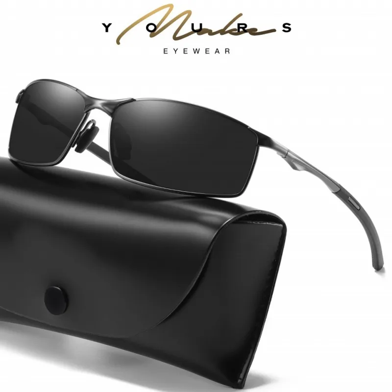 Фото Мужские солнцезащитные очки с поляризацией в металлической оправе | Аксессуары