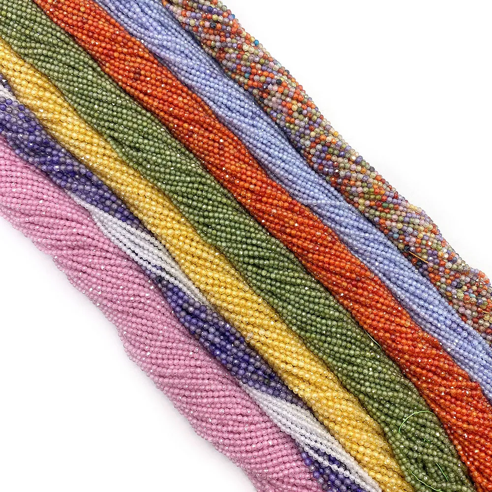 Multicolor Micro Faceted Natural Zircon Loose Beads 2/3/4mm Quartz Crystal Beads for Jewelry Making Accessries Supplies Beads
Multicolor Micro Faceted Natural Zircon Loose Beads 2/3/4mm Quartz Crystal Beads for Jewelry Making Accessries Supplies Beads