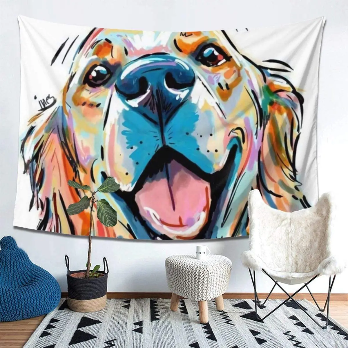 Golden Retriever Tapestry Dog Wall Hanging Blanket Wall Art For Living Room Bedroom Home Decor
Golden Retriever Tapestry Dog Wall Hanging Blanket Wall Art For Living Room Bedroom Home Decor