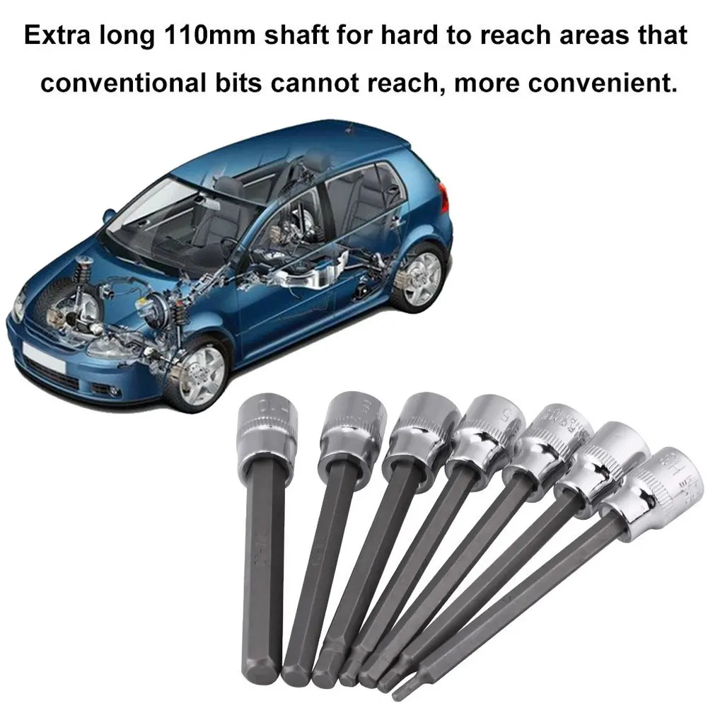 10mm Quick Change Allen Key Socket 3/8inch Hex Shank Driver Bits Hex Bit Socket Set Extra Long Screwdriver Socket Hand Tool 
10mm Quick Change Allen Key Socket 3/8inch Hex Shank Driver Bits Hex Bit Socket Set Extra Long Screwdriver Socket Hand Tool