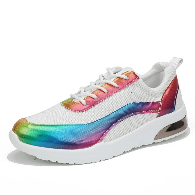 2021 New Spring and Autumn Air Cushion Colorful Women's Shoes Net In-plane Height Sports Shoes Casual Women Soft and Comfortable
2021 New Spring and Autumn Air Cushion Colorful Women's Shoes Net In-plane Height Sports Shoes Casual Women Soft and Comfortable