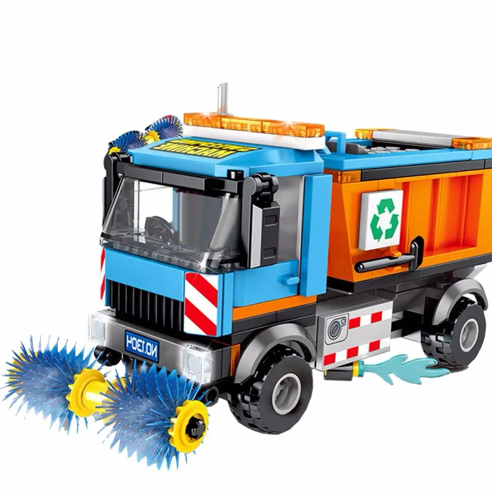 City Street View Technolog Sweeping Sanitation Garbage Truck Assembled Building Block Cleaning Car Children Educational Toy
City Street View Technolog Sweeping Sanitation Garbage Truck Assembled Building Block Cleaning Car Children Educational Toy