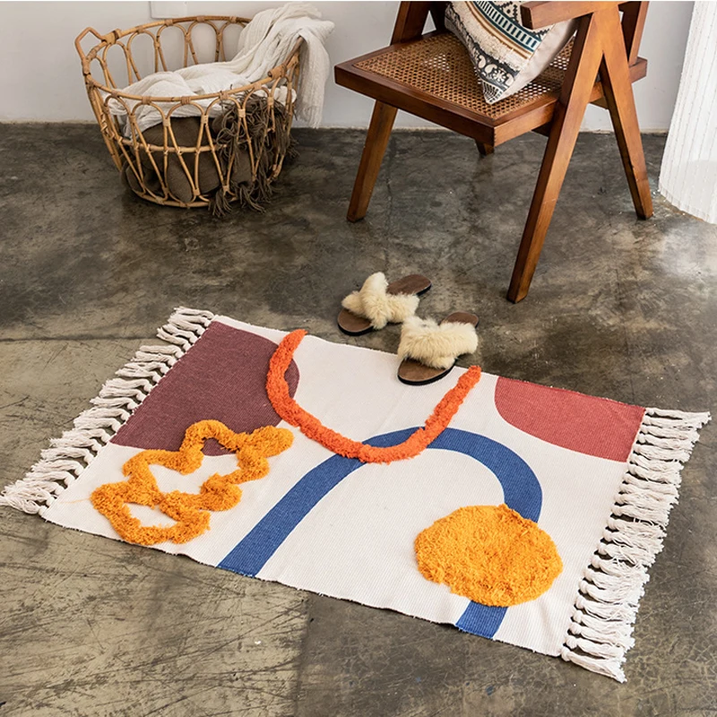 Cotton Rug Modern Nordic Geometric Area Carpet Home Tapetes Living Room Decoration Floor Mat Door Mats Rugs Hotel Decor 60x90cm
Cotton Rug Modern Nordic Geometric Area Carpet Home Tapetes Living Room Decoration Floor Mat Door Mats Rugs Hotel Decor 60x90cm
