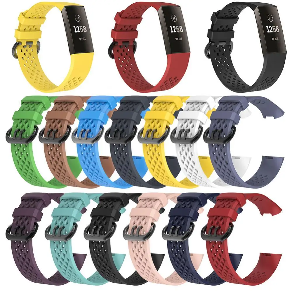 Replacement soft silicone 3D diamond texture breathable watch band wristband for Fitbit Charge 3/SE
Replacement soft silicone 3D diamond texture breathable watch band wristband for Fitbit Charge 3/SE
