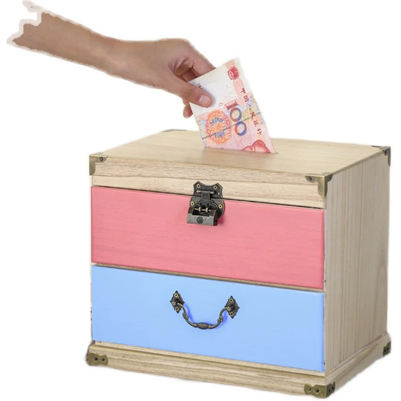 Paper Money Cute Coin Piggy Bank Wood Anti Fall Kids Piggy Bank High Capacity Save Money with Lock Hucha Home Decoration DJ60PB
Paper Money Cute Coin Piggy Bank Wood Anti Fall Kids Piggy Bank High Capacity Save Money with Lock Hucha Home Decoration DJ60PB