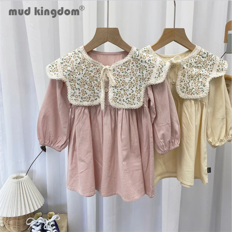Mudkingdom Little Girls Dress Floral Collar Long Puff Sleeve Crew Neck Solid Button Cute Dresses for Girl Spring Kids Clothes
Mudkingdom Little Girls Dress Floral Collar Long Puff Sleeve Crew Neck Solid Button Cute Dresses for Girl Spring Kids Clothes