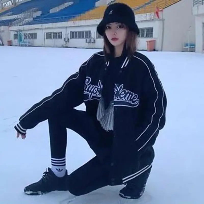 Весеннее вельветовое пальто для девочек куртка-бомбер свободная куртка женщин