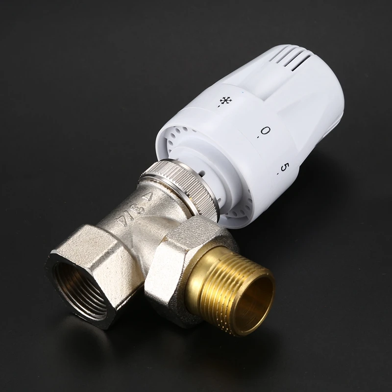 2 Pcs Automatic Temperature Control Valve Angle Floor Heating and Heating Special Valve, DN20 & DN15
2 Pcs Automatic Temperature Control Valve Angle Floor Heating and Heating Special Valve, DN20 & DN15