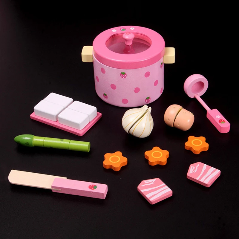 Kitchen Cutting Vegetable Set Hot Pot Wooden Pretend Play Food Toy Set for Kid Simulation Vegetable Hot Pot Cookware Toy
Kitchen Cutting Vegetable Set Hot Pot Wooden Pretend Play Food Toy Set for Kid Simulation Vegetable Hot Pot Cookware Toy