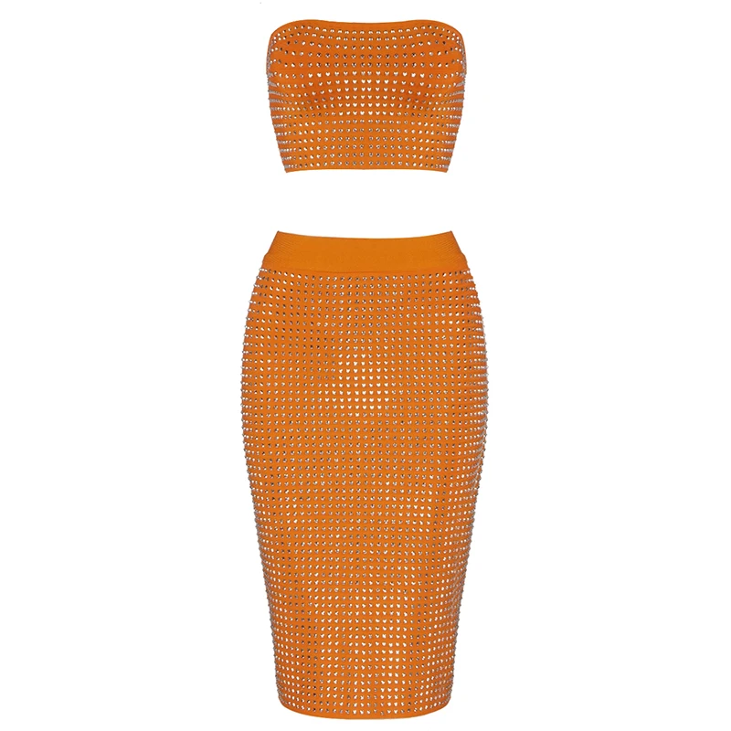 Top Quality Celebrity Orange Pink Strapless Two Pieces Set Rayon Bandage Dress Cute Party Dress Vestidos
Top Quality Celebrity Orange Pink Strapless Two Pieces Set Rayon Bandage Dress Cute Party Dress Vestidos