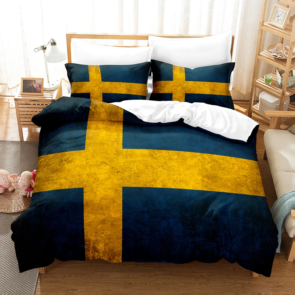 Sweden Flag Bedding Set Single Twin Full Queen King Size Europe America Developed Country Bed Set Kid Bedroom Duvetcover Sets
Sweden Flag Bedding Set Single Twin Full Queen King Size Europe America Developed Country Bed Set Kid Bedroom Duvetcover Sets