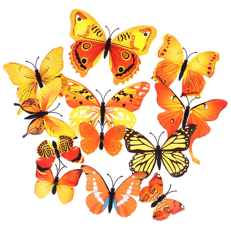 12Pcs Double Layer 3D Butterfly Wall Sticker On The Wall Home Decor Butterflies For Decoration Magnet Random
12Pcs Double Layer 3D Butterfly Wall Sticker On The Wall Home Decor Butterflies For Decoration Magnet Random