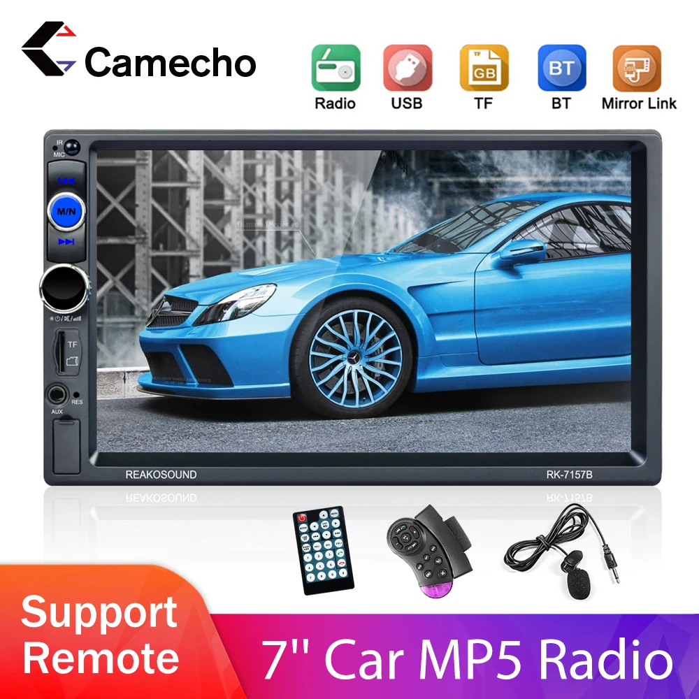 Cemecho 2 Din 7'' Touch Screen Universal MP5 Car Multimedia Player with Bluetooth FM Radio Receiver Support TF/USB CarPlay
Cemecho 2 Din 7'' Touch Screen Universal MP5 Car Multimedia Player with Bluetooth FM Radio Receiver Support TF/USB CarPlay