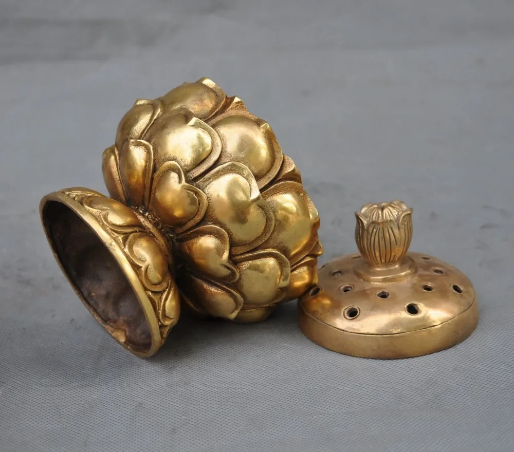 christmas exquisite chinese china Buddhism temple brass lotus incense burner censer halloween
christmas exquisite chinese china Buddhism temple brass lotus incense burner censer halloween