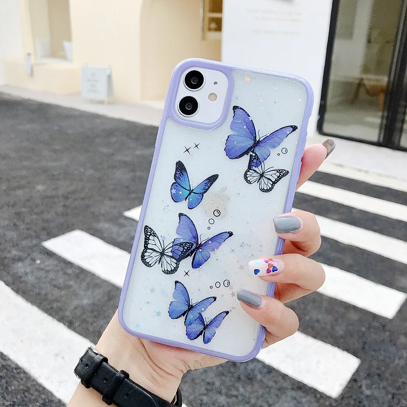 Cute Butterfly Phone Case For iPhone 11 12 Pro Max 7 8 Plus XS XR X SE 2021 Glitter Transparent Soft Clear Silicone Back Cover
Cute Butterfly Phone Case For iPhone 11 12 Pro Max 7 8 Plus XS XR X SE 2021 Glitter Transparent Soft Clear Silicone Back Cover