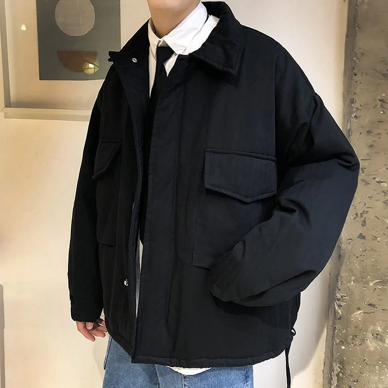 INXYZ 2021 Autumn Winter Fashion Men's Safari Thick Cotton Coat Solid Color Fleece Warm Parka Coat Male Korean Casua Jacket
INXYZ 2021 Autumn Winter Fashion Men's Safari Thick Cotton Coat Solid Color Fleece Warm Parka Coat Male Korean Casua Jacket