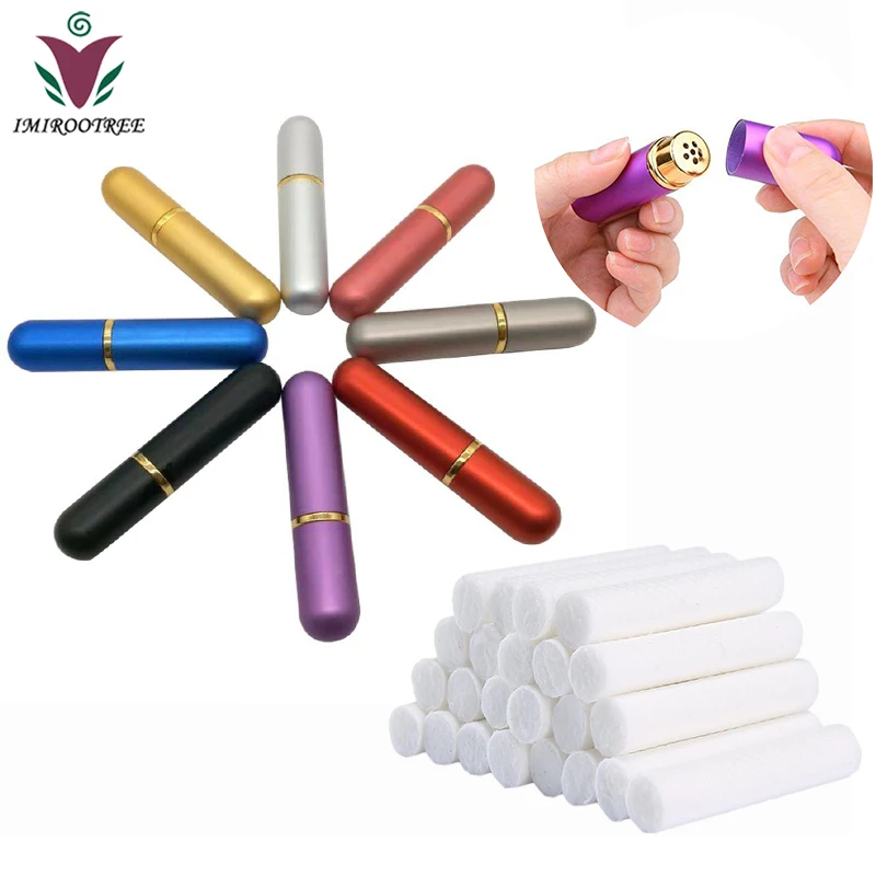 10Pcs Empty Colorful Metal Nasal Inhalers for Essential Oils Aromatherapy Blank Aluminum Tubes Replacement Wicks
10Pcs Empty Colorful Metal Nasal Inhalers for Essential Oils Aromatherapy Blank Aluminum Tubes Replacement Wicks