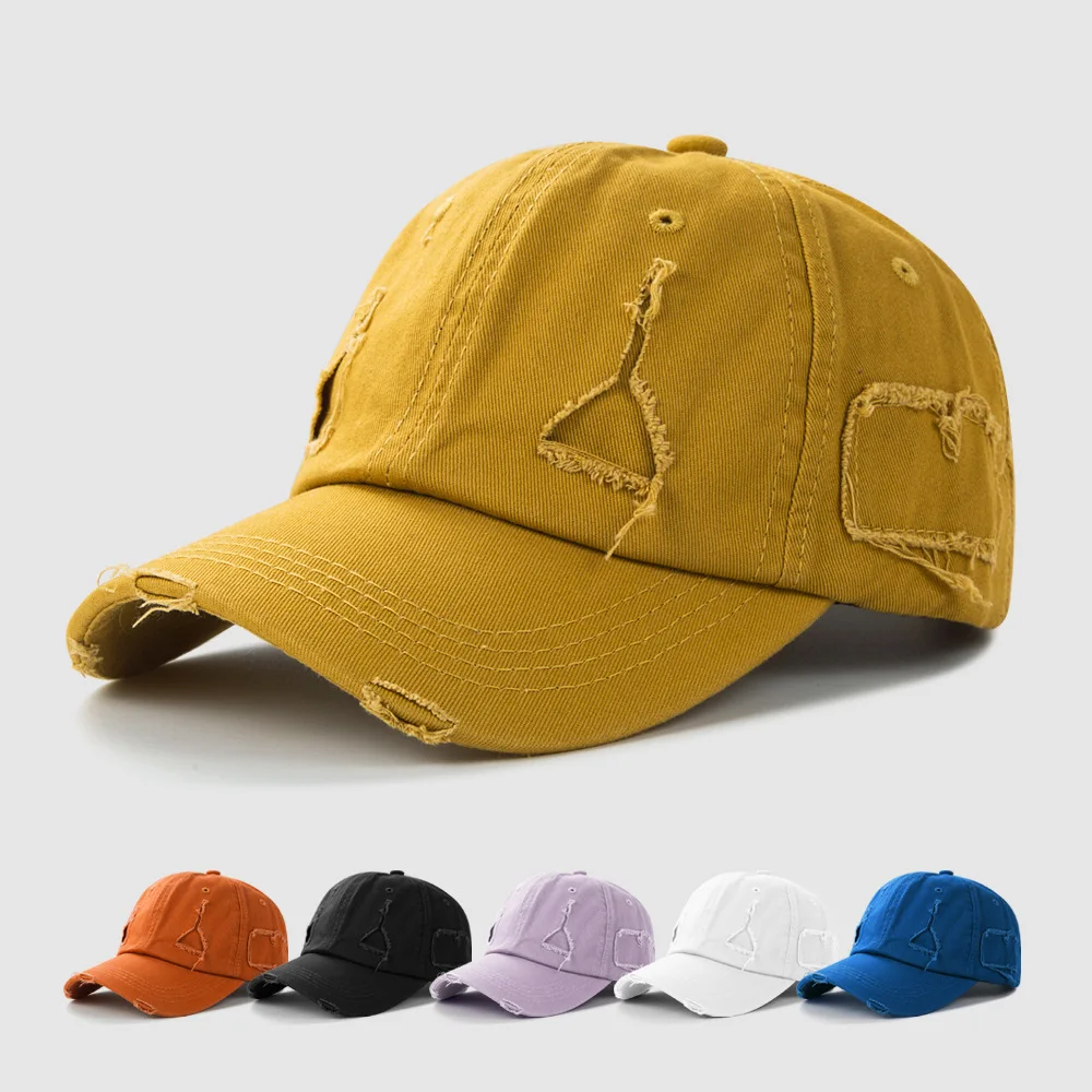 Washed Distressed Worn Hat Fashion Hip-hop Cotton Baseball Cap Women Outdoor Solid Color Sunshade Cap Tide
Washed Distressed Worn Hat Fashion Hip-hop Cotton Baseball Cap Women Outdoor Solid Color Sunshade Cap Tide