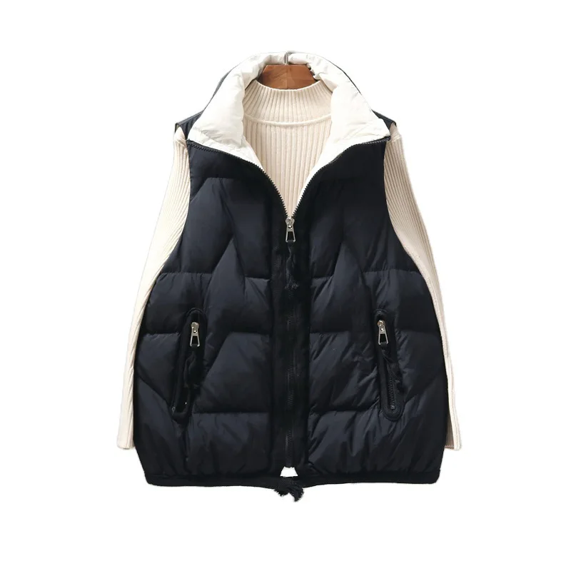 Women's short white duck down jacket waistcoat Korean style loose lightweight vest waistcoat waistcoat
Women's short white duck down jacket waistcoat Korean style loose lightweight vest waistcoat waistcoat