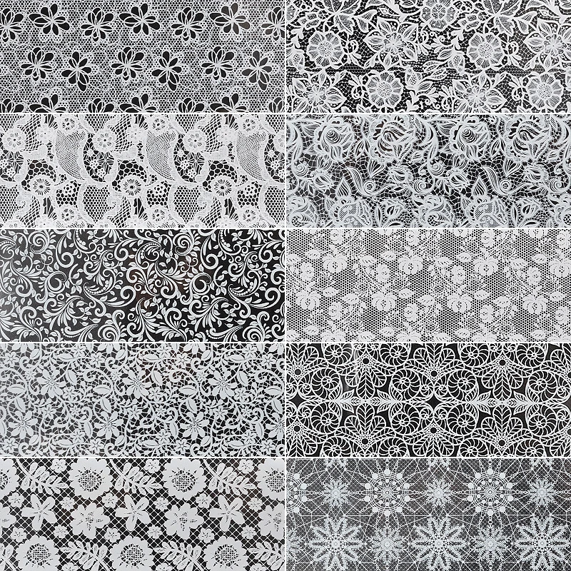 New 1 Set 10 Sheets Blank Paper 4cm * 20cm Nail Art DIY Lace Starry Sky Sticker Transfer Manicure Nail Decorations
New 1 Set 10 Sheets Blank Paper 4cm * 20cm Nail Art DIY Lace Starry Sky Sticker Transfer Manicure Nail Decorations