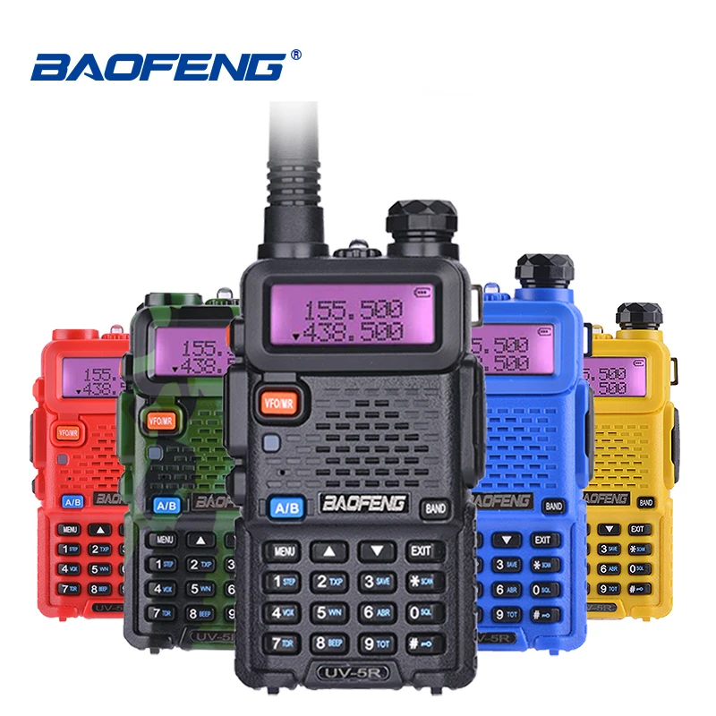 New Original Baofeng UV-5R Walkie Talkie 5W UHF&VHF Ham Hunting Radio UV5R Handheld UV 5R Comunicador Transceiver Station Pmr446
New Original Baofeng UV-5R Walkie Talkie 5W UHF&VHF Ham Hunting Radio UV5R Handheld UV 5R Comunicador Transceiver Station Pmr446