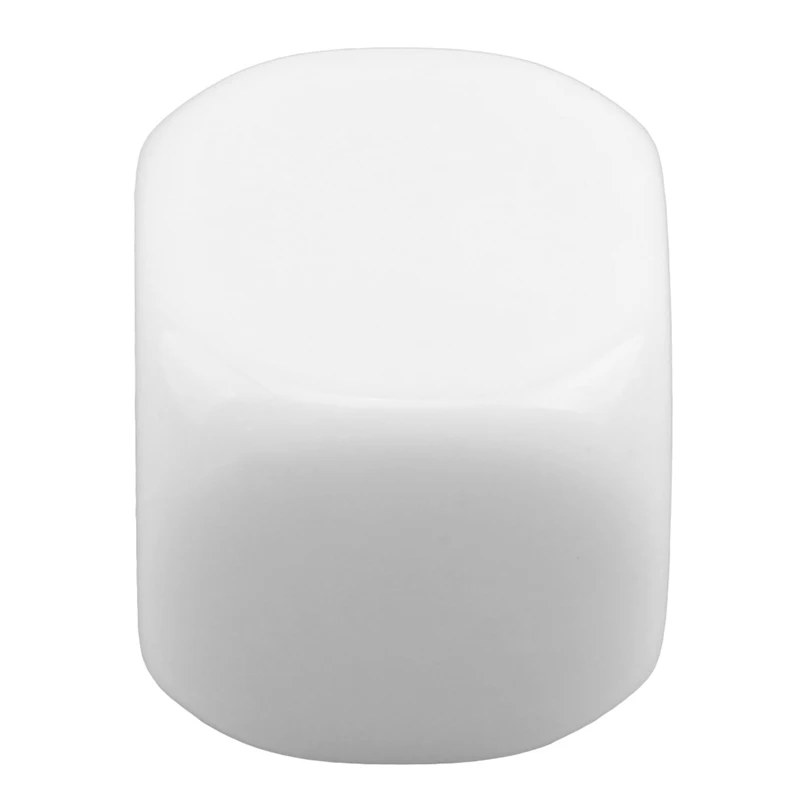 10Pcs/Pack 15MM White Smooth Rounded Corner Blank Dice Opaque Six Sided D6 Dice For Board Games Fun And Teaching Educational Toy
10Pcs/Pack 15MM White Smooth Rounded Corner Blank Dice Opaque Six Sided D6 Dice For Board Games Fun And Teaching Educational Toy