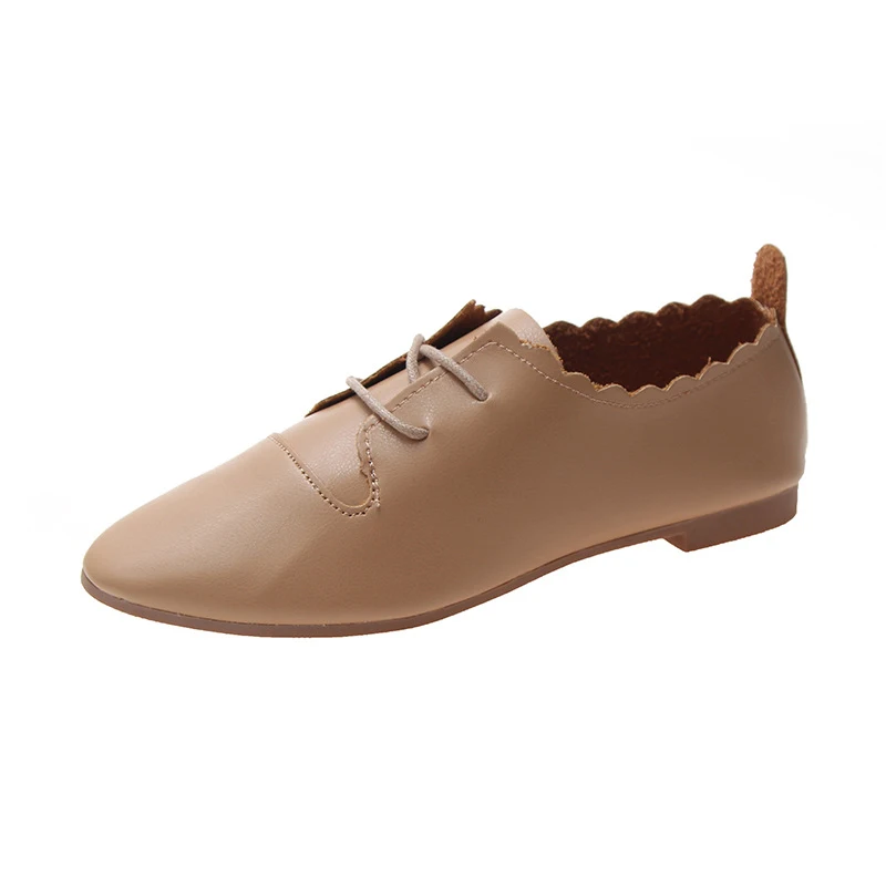 Women Flat Shoes Pointed Toe Lace-Up PU Solid Shallow Female Spring&Autumn Shoe Fashion Vintage Leisure Concise Ladies Footwear
Women Flat Shoes Pointed Toe Lace-Up PU Solid Shallow Female Spring&Autumn Shoe Fashion Vintage Leisure Concise Ladies Footwear