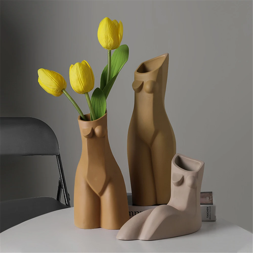 Modern Handmade Body Art Vase Ins Nordic Ceramic Crafts Desktop Ornaments Simple Personality Home Decorations
Modern Handmade Body Art Vase Ins Nordic Ceramic Crafts Desktop Ornaments Simple Personality Home Decorations