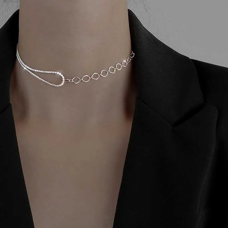 Модное блестящее асимметричное женское ожерелье из искусственной кожи, Золотое металлическое сексуальное ожерелье для вечеринки, новый ди...
Модное блестящее асимметричное женское ожерелье из искусственной кожи, Золотое металлическое сексуальное ожерелье для вечеринки, новый ди...