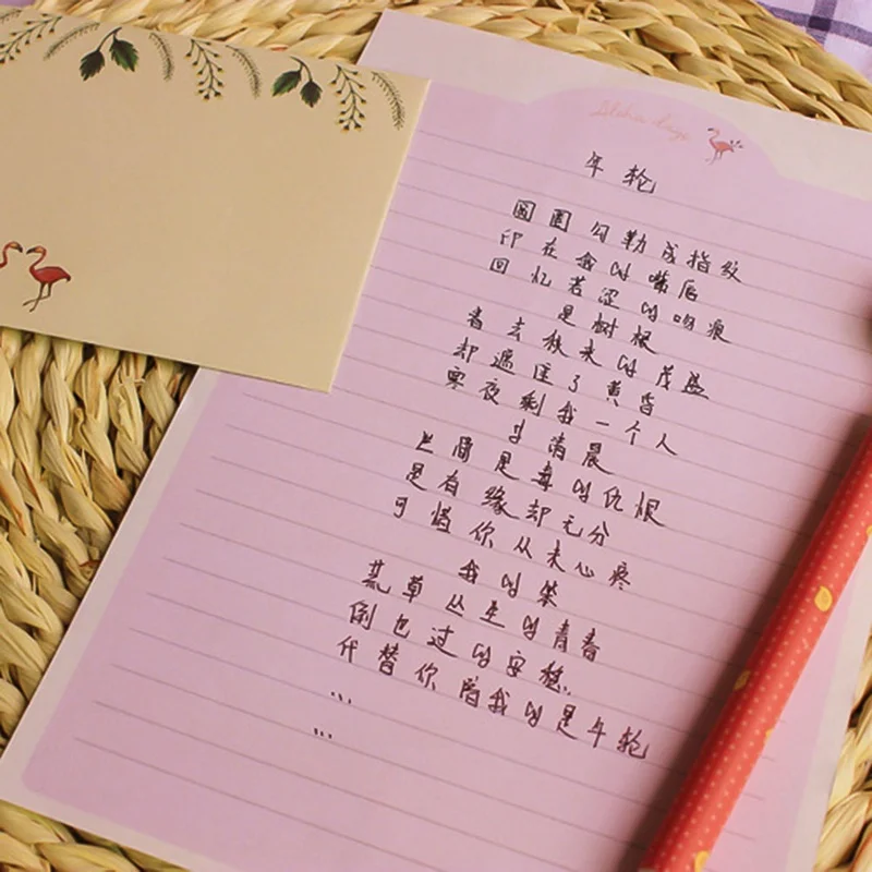 Korean Stationery Kids Gift Envelope Finely Flower Animal Letter Pad Set Letter Paper+Envelopes Sets Writing Paper
Korean Stationery Kids Gift Envelope Finely Flower Animal Letter Pad Set Letter Paper+Envelopes Sets Writing Paper