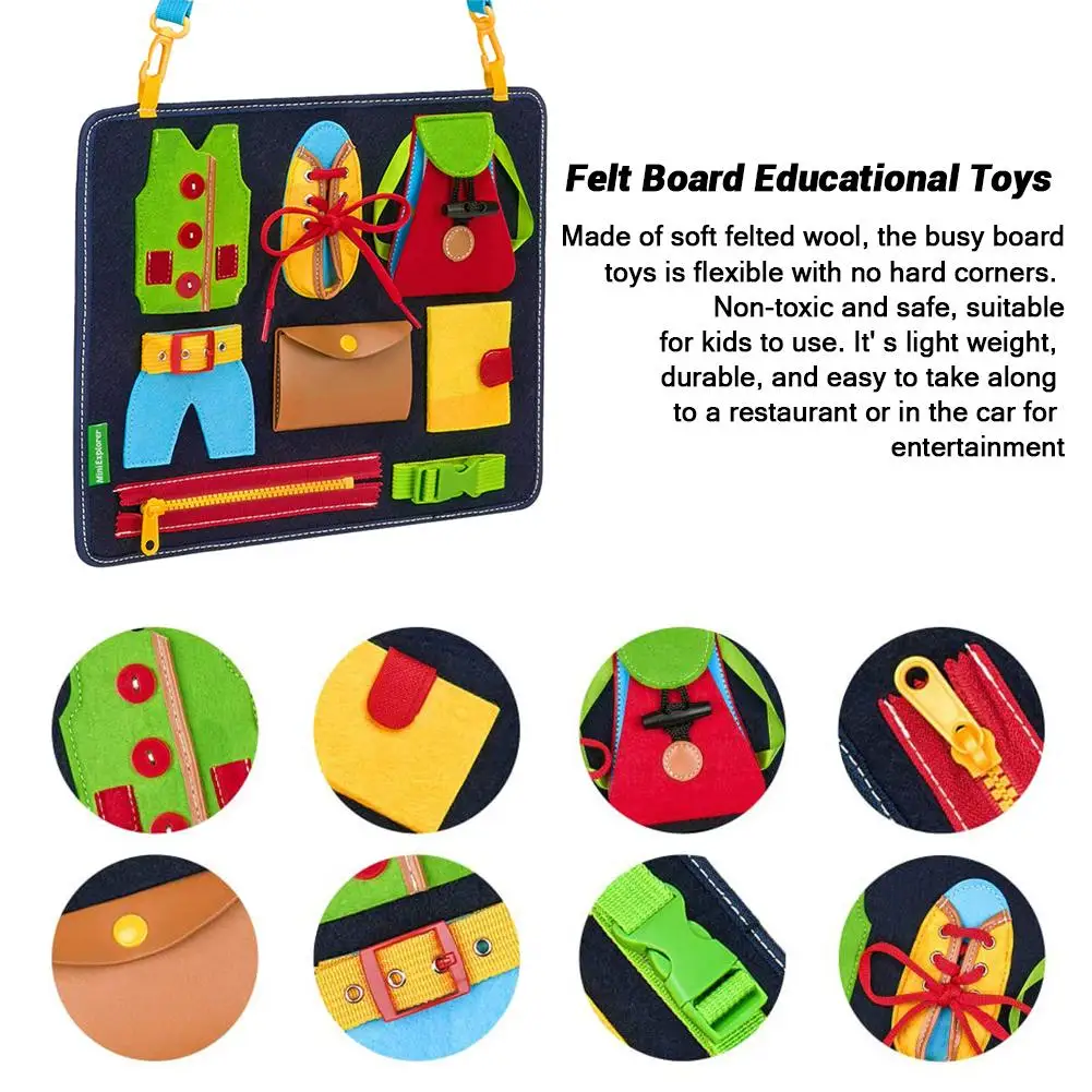 Baby Dressing Felt Learning Board Early Life Skill Learning Board Toys For Toddlers
Baby Dressing Felt Learning Board Early Life Skill Learning Board Toys For Toddlers