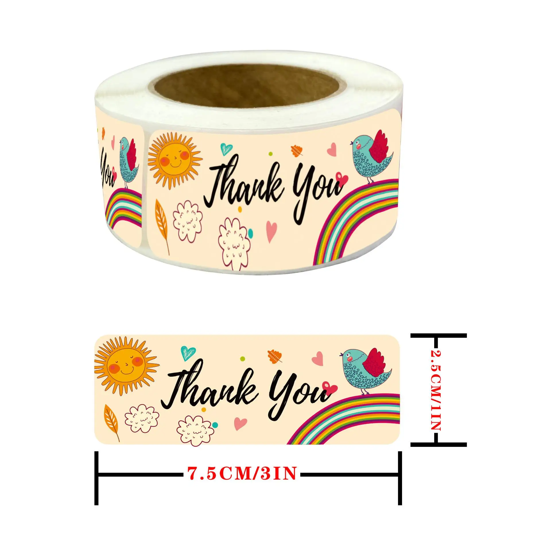 120pcs Cartoon Rainbow Thank You Stickers Seal Labels For Business Package Envelope Wedding Birthday Party Gift Decor Stationery
120pcs Cartoon Rainbow Thank You Stickers Seal Labels For Business Package Envelope Wedding Birthday Party Gift Decor Stationery