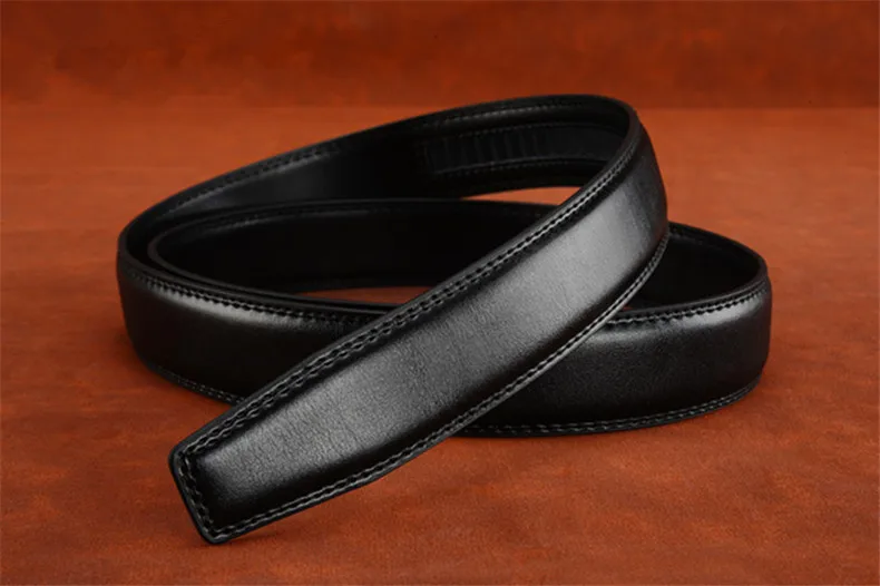 Mens Solid Leather Belts Without Buckles High Quality Genuine Cow Leather Belt Man Random delivery Buckle Automatic AFG123
Mens Solid Leather Belts Without Buckles High Quality Genuine Cow Leather Belt Man Random delivery Buckle Automatic AFG123