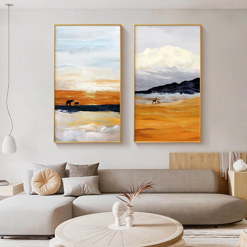 Nordic Abstract Landscape Paintings for Living Room Elephant Art Picture on The Wall Modern Home Decor Cavas Print Wall Poster
Nordic Abstract Landscape Paintings for Living Room Elephant Art Picture on The Wall Modern Home Decor Cavas Print Wall Poster