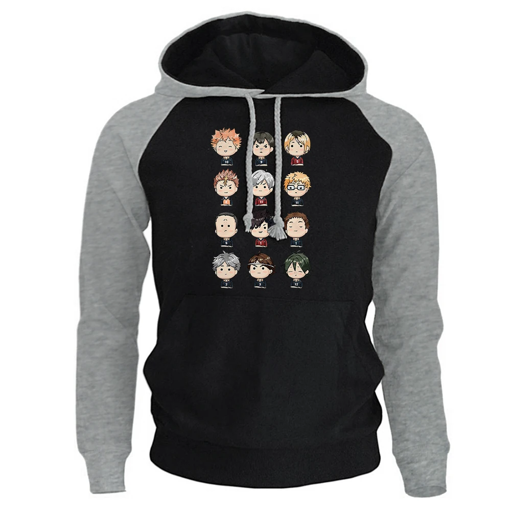 Худи модное Аниме Haikyuu с принтом Мужская толстовка реглан модный бренд мужские