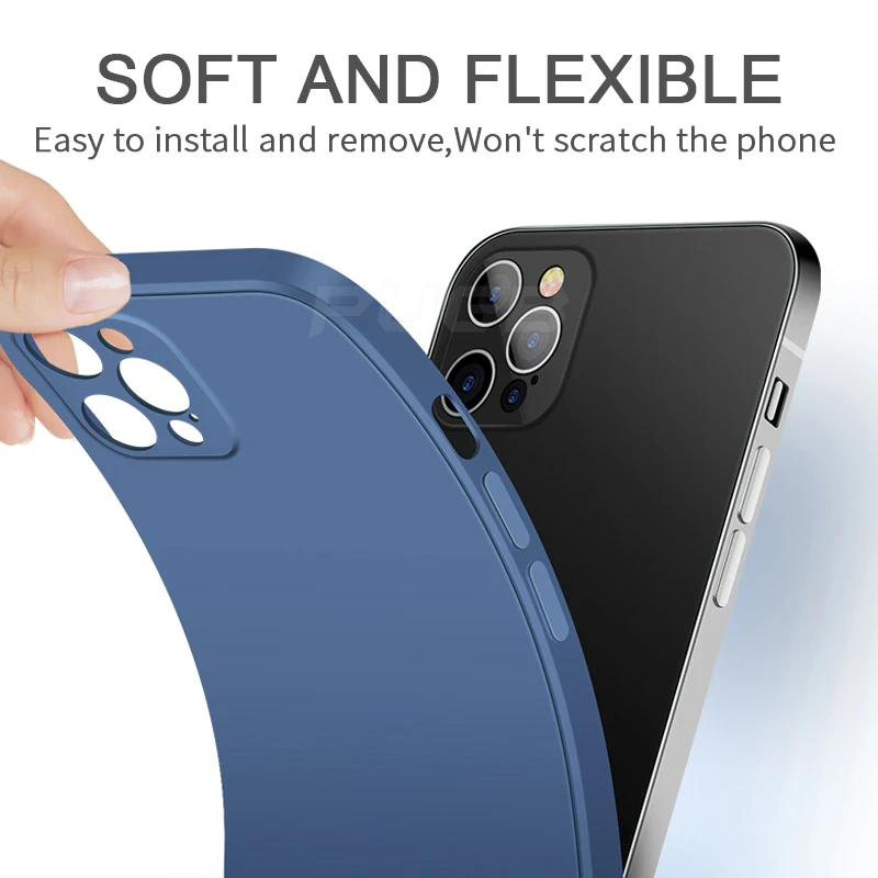 Luxury Original Square Liquid Silicone Phone Case For iPhone 12 11 Pro Max Mini X XR XS 7 8 Plus SE 2020 Shockproof Soft Cover
Luxury Original Square Liquid Silicone Phone Case For iPhone 12 11 Pro Max Mini X XR XS 7 8 Plus SE 2020 Shockproof Soft Cover